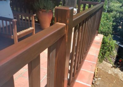 Barandilla de madera a medida