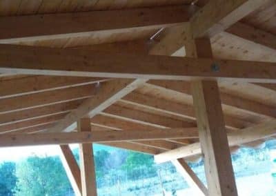 Cubierta en madera maciza